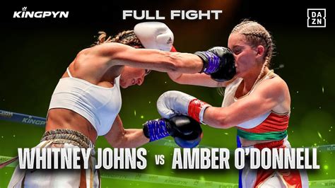 amber odonnell|Things got a little crazy today during the Kingpyn boxing .